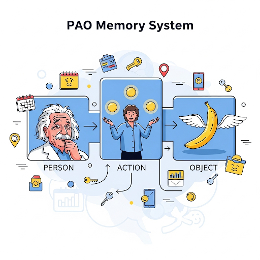 PAO 시스템 : 기억력을 극대화하는 강력한 기억법 완벽 가이드