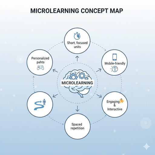 마이크로러닝의 대략적인 개념도 이미지