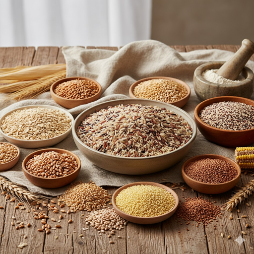 여러 통곡물 이미지