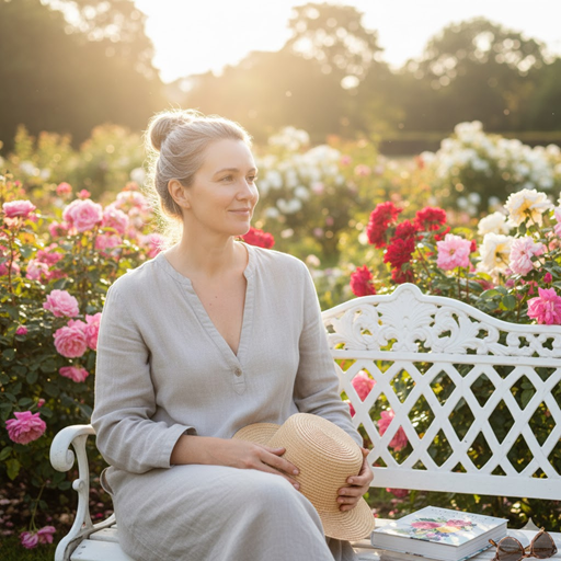 갱년기 여성 이미지