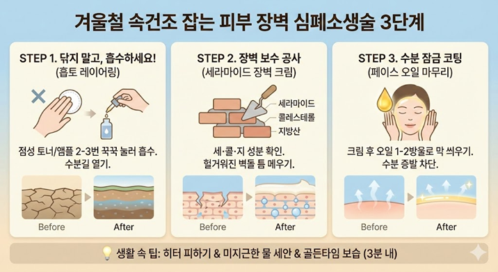 겨울철 피부 관리 인포 이미지