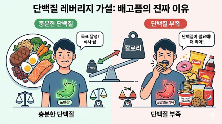 단백질 레버리지 가설 인포 이미지