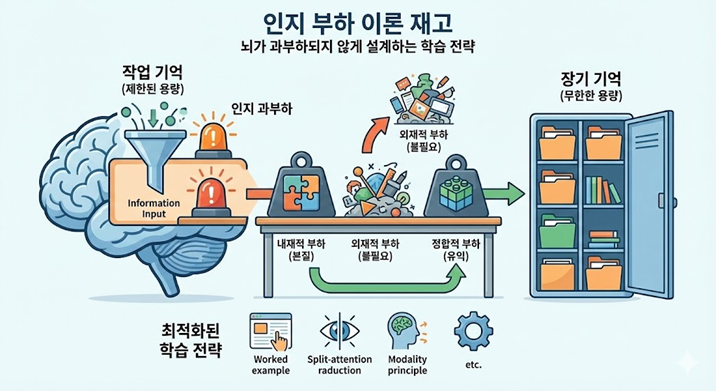 인지 부하 이론 인포 이미지