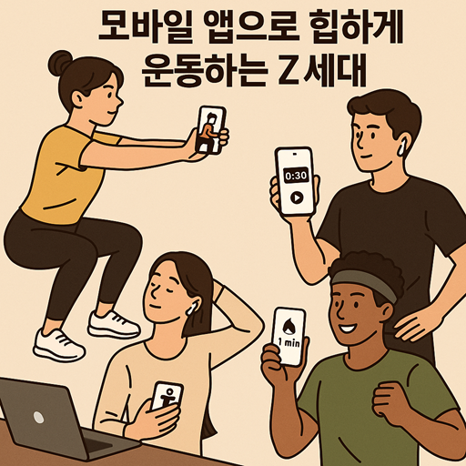 Z세대의 틈새 운동에 대한 대표 이미지